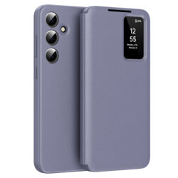 Husa tip carte Samsung Galaxy S24 SmartView Series, mov