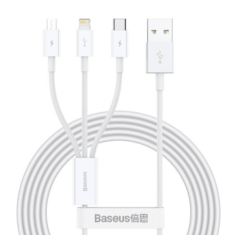 Cablu tip C, iPhone, Micro-USB, 20W Baseus, 1.2m, CAMLTYS-02