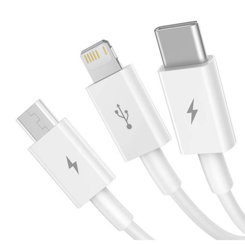 Cablu tip C, iPhone, Micro-USB, 20W Baseus, 1.2m, CAMLTYS-02