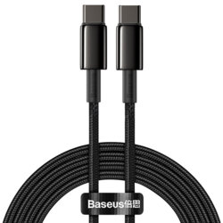 Cablu de date Type-C 100W, 2m, Baseus, negru, CATWJ-A01