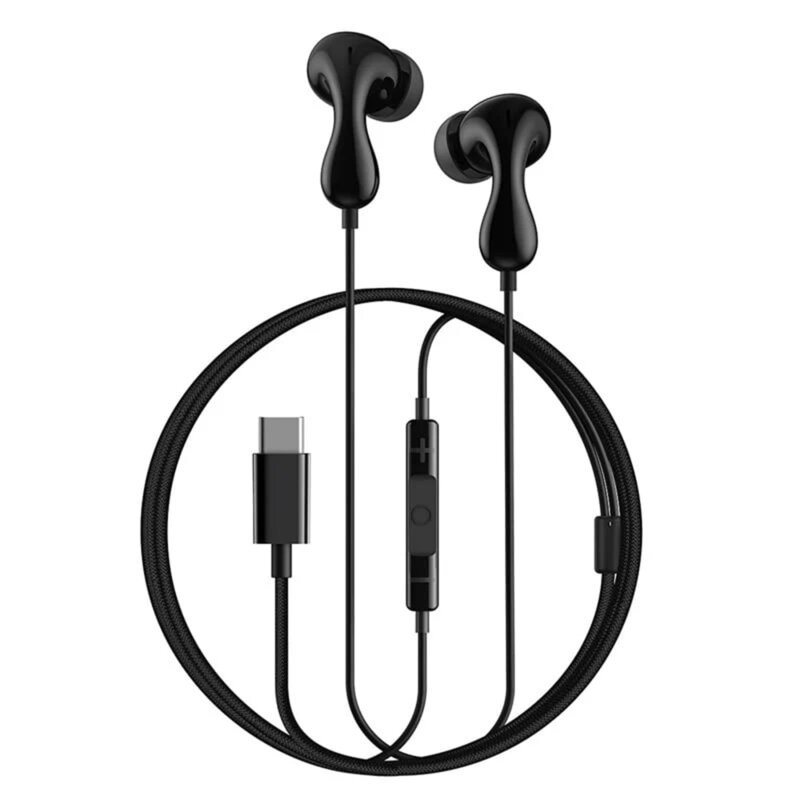 Casti in-ear cu fir Type-C Baseus Encok CZ20, negru