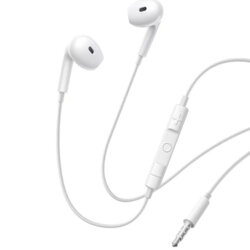 Casti in-ear cu fir Jack 3.5mm Baseus Encok HZ19, alb