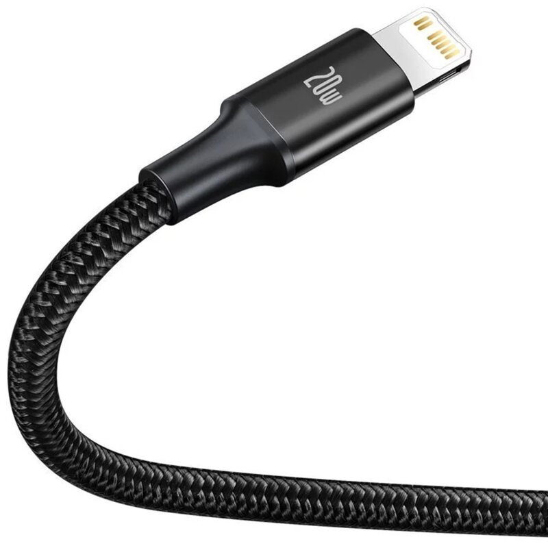 Cablu de date Type-C Baseus, 20W, 1.5m, CAMLT-SC01, negru