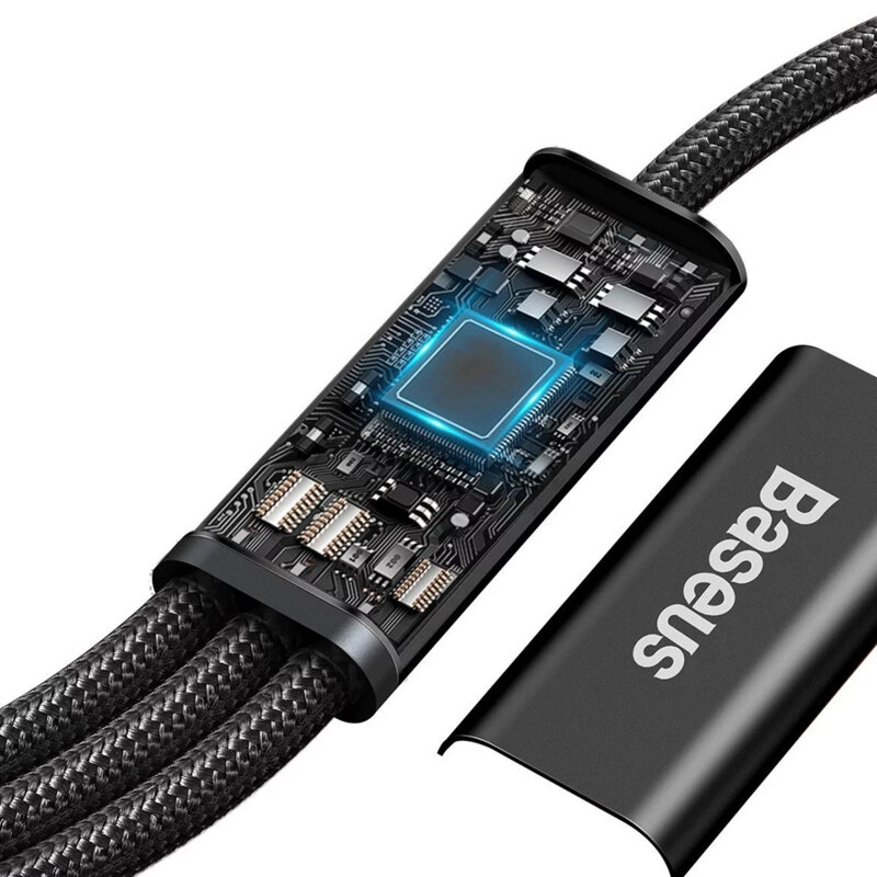 Cablu de date Type-C Baseus, 20W, 1.5m, CAMLT-SC01, negru