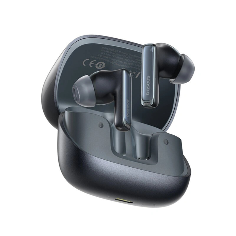 Casti wireless Bluetooth, TWS Baseus, negru, A00074101123-00