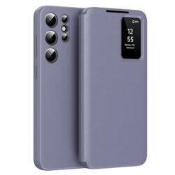 Husa tip carte Samsung Galaxy S23 Ultra SmartView Series, mov