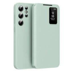 Husa tip carte Samsung Galaxy S23 Ultra SmartView Series, verde