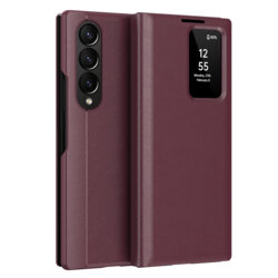 Husa tip carte Samsung Galaxy Z Fold4 SmartView Series, rosu
