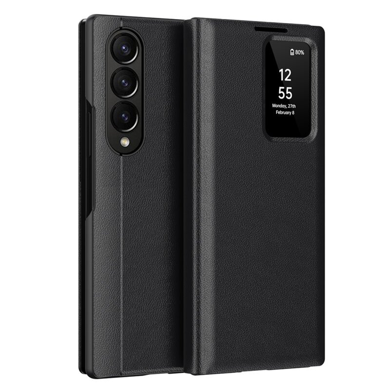 Husa tip carte Samsung Galaxy Z Fold4 SmartView Series, negru