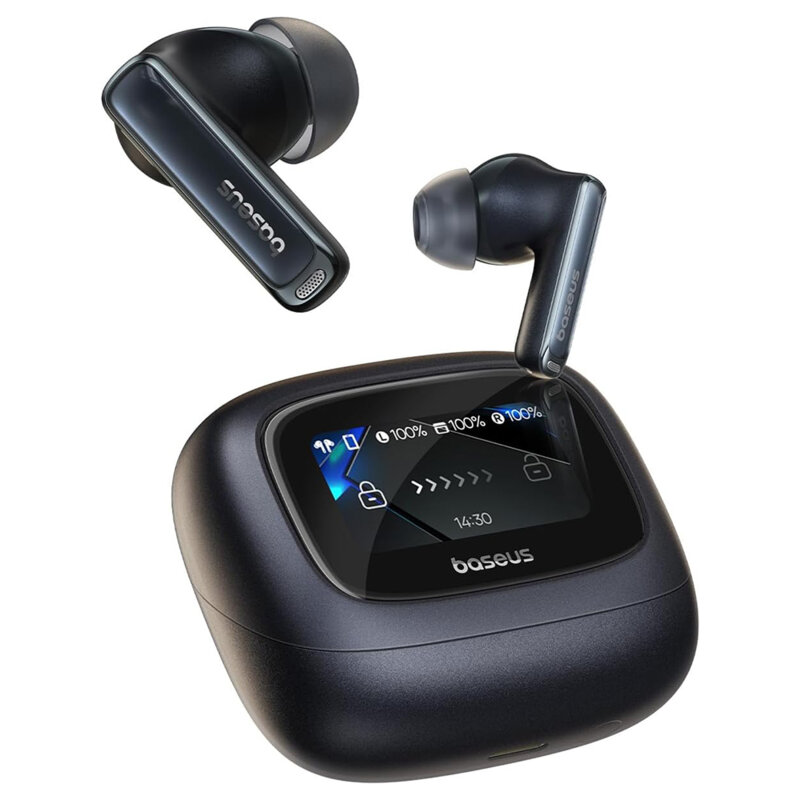 Casti wireless Bluetooth, TWS Baseus, negru, A00074101123-00
