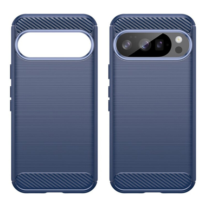 Husa Google Pixel 10 Pro Techsuit Carbon Silicone, albastru