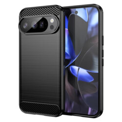 Husa Google Pixel 10 Techsuit Carbon Silicone, negru