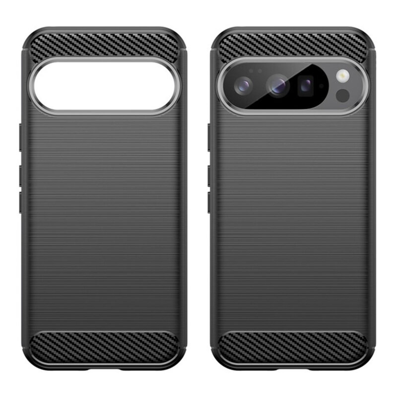 Husa Google Pixel 10 Pro Techsuit Carbon Silicone, negru