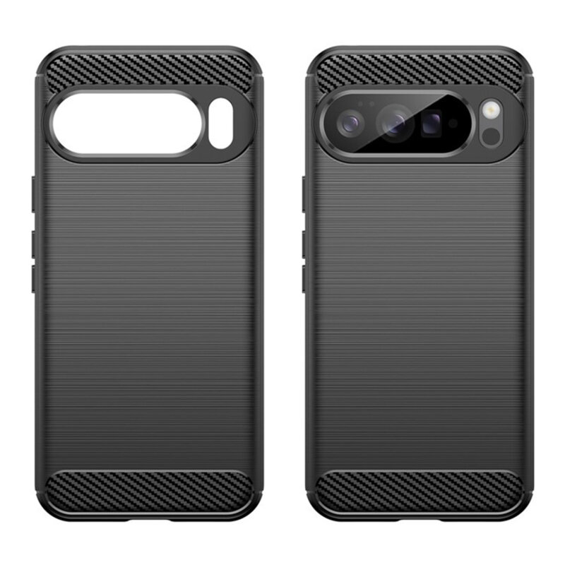 Husa Google Pixel 10 Pro XL Techsuit Carbon Silicone, negru
