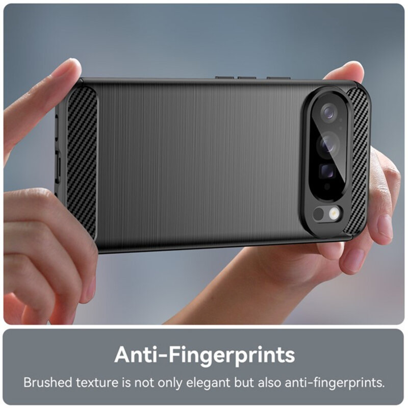 Husa Google Pixel 10 Pro XL Techsuit Carbon Silicone, negru