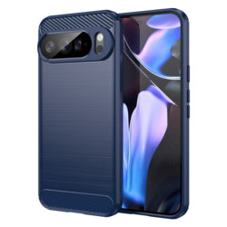Husa Google Pixel 10 Pro XL Techsuit Carbon Silicone, albastru