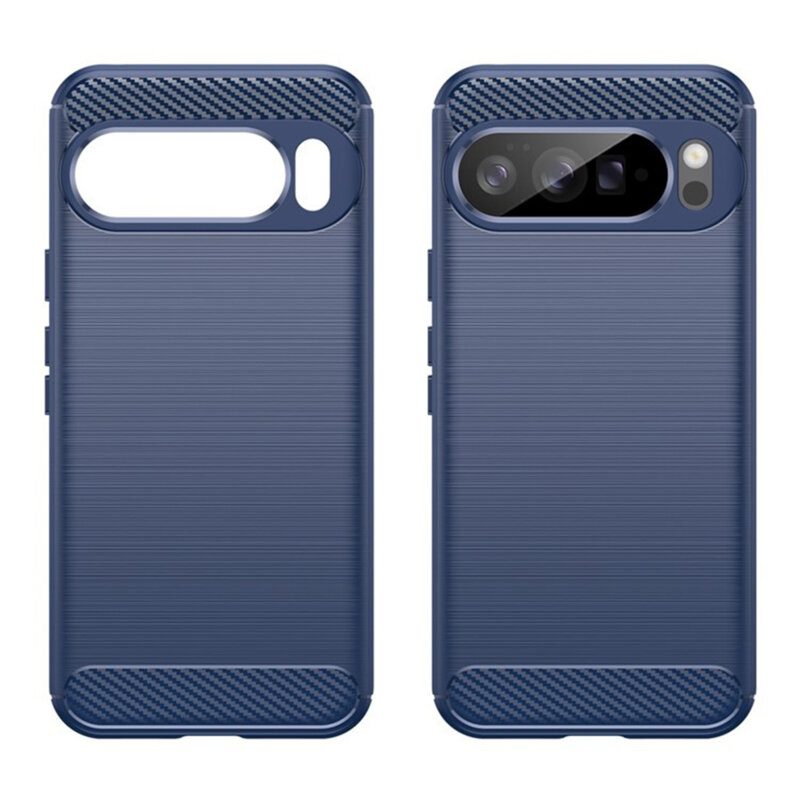 Husa Google Pixel 10 Pro XL Techsuit Carbon Silicone, albastru