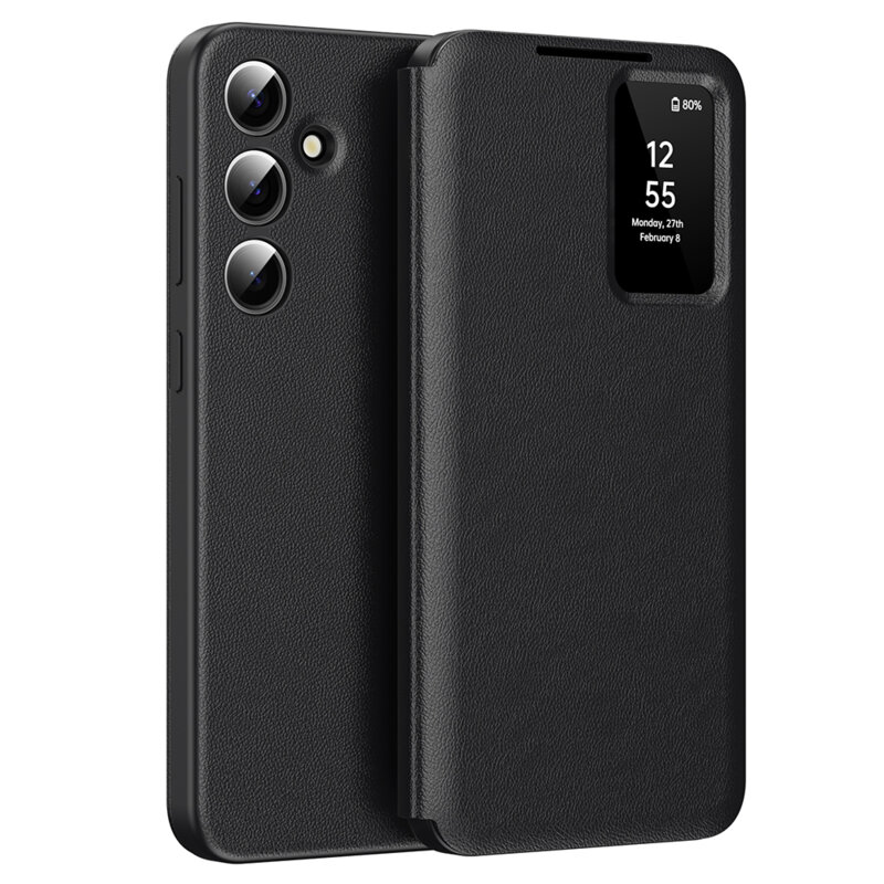 Husa tip carte Samsung Galaxy A55 5G SmartView Series, negru