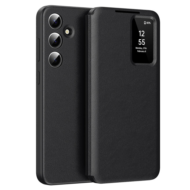 Husa tip carte Samsung Galaxy A56 5G SmartView Series, negru