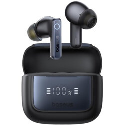 Casti wireless Bluetooth, TWS Baseus, negru, A00073800123-00