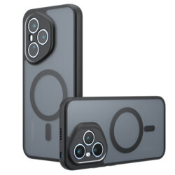 Husa Honor 400 Pro Techsuit PureFrost MagSafe, negru frost