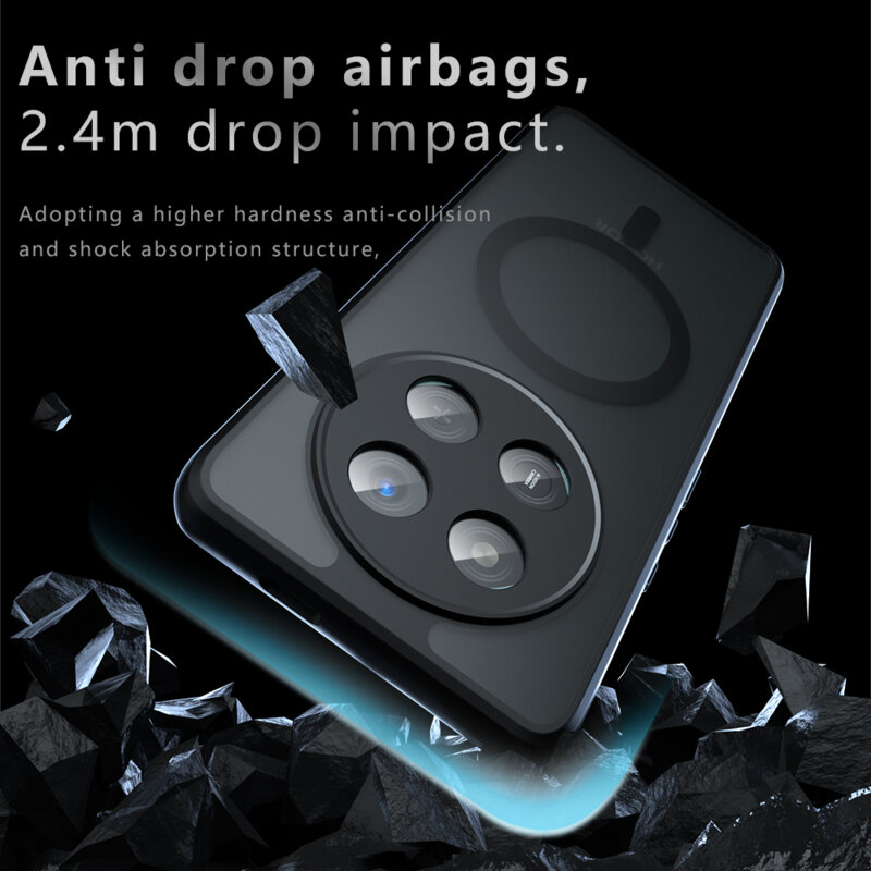 Husa Honor X9c Techsuit PureFrost MagSafe, negru frost