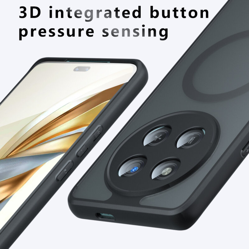 Husa Honor X9c Techsuit PureFrost MagSafe, negru frost