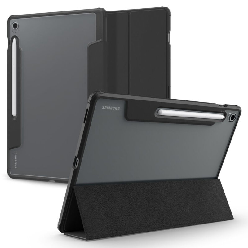 Husa Samsung Galaxy Tab S10 FE Plus Spigen Ultra Hybrid Pro, negru