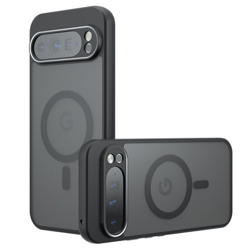 Husa Google Pixel 9 Pro XL Techsuit PureFrost MagSafe, negru frost