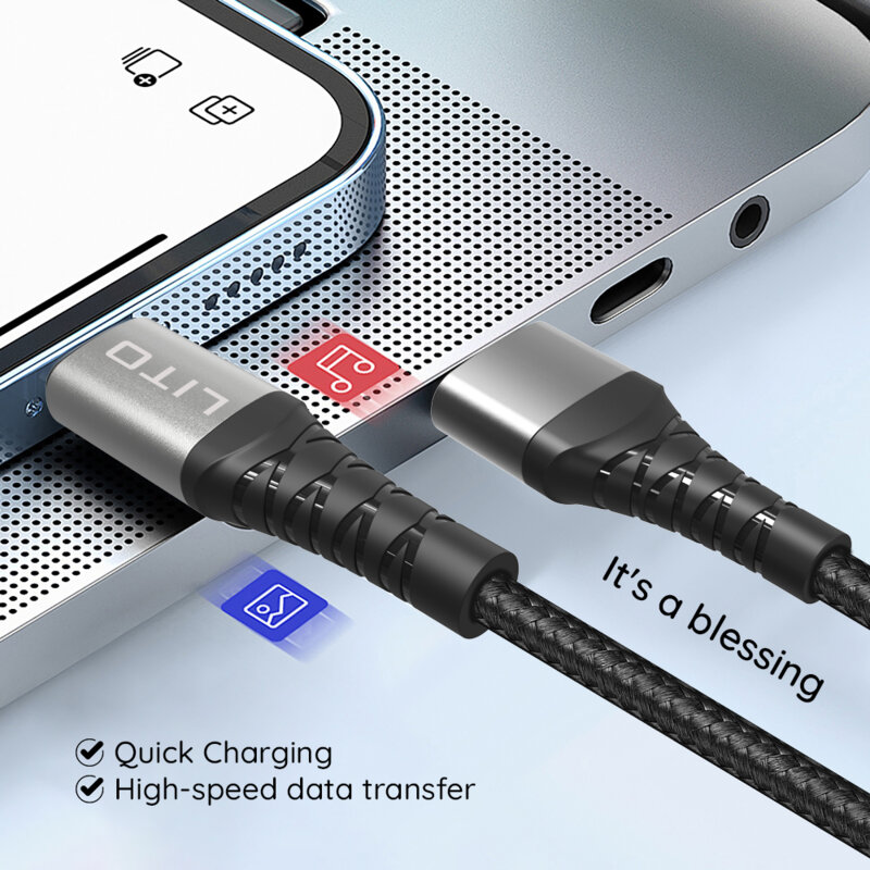 Cablu date Type-C, Lightning Fast Charge, 27W, 1m Lito LD08CL