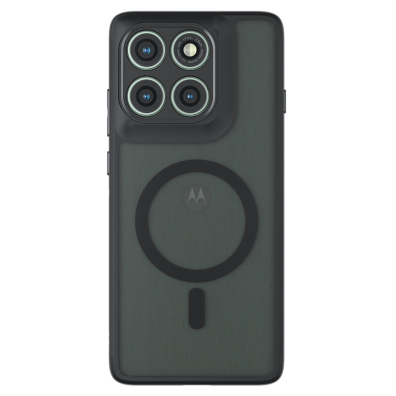 Husa Motorola Edge 60 Pro Techsuit PureFrost MagSafe, negru frost