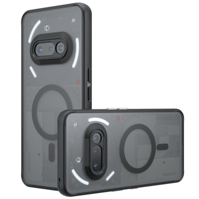 Husa Nothing Phone (3a) Techsuit PureFrost MagSafe, negru frost