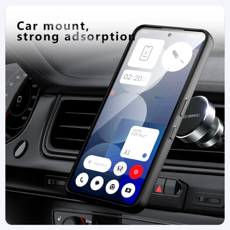 Husa Nothing Phone (3a) Techsuit PureFrost MagSafe, negru frost