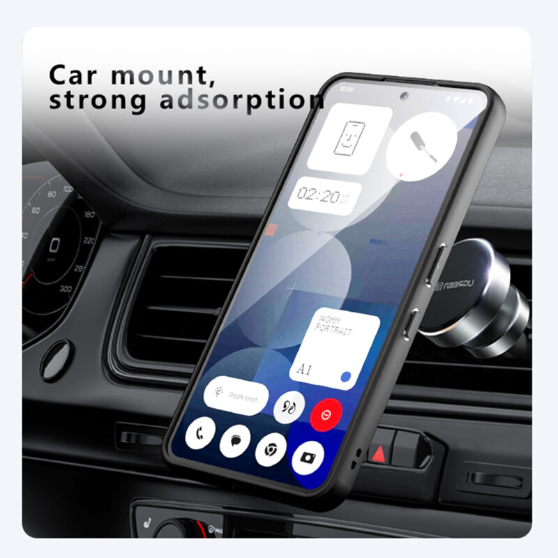 Husa Nothing Phone (3a) Pro Techsuit PureFrost MagSafe, negru frost