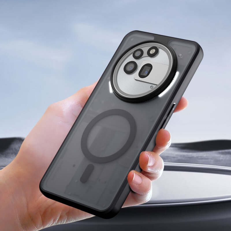 Husa Nothing Phone (3a) Pro Techsuit PureFrost MagSafe, negru frost