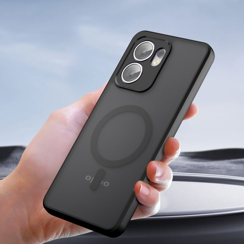 Husa Oppo A5 Pro 4G Techsuit PureFrost MagSafe, negru frost