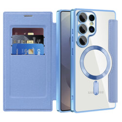 Husa Samsung Galaxy S25 Ultra Techsuit SmartMag Book Case, bleu