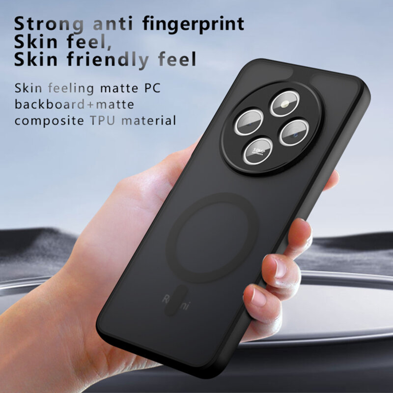 Husa Xiaomi Redmi A5 4G (Standard) Techsuit PureFrost MagSafe, negru frost