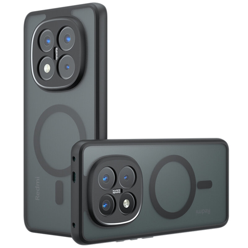 Husa Xiaomi Redmi Note 14 Pro 5G Techsuit PureFrost MagSafe, negru frost