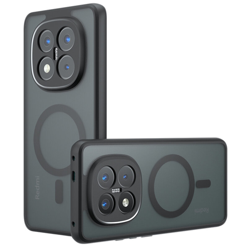 Husa Xiaomi Redmi Note 14 Pro+ 5G Techsuit PureFrost MagSafe, negru frost