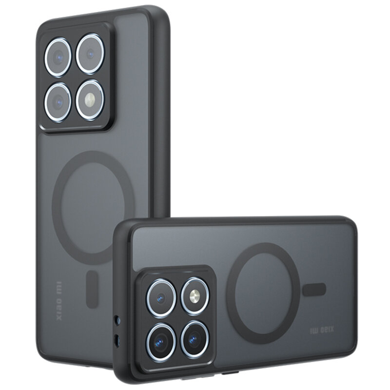 Husa Xiaomi 14T Techsuit PureFrost MagSafe, negru frost