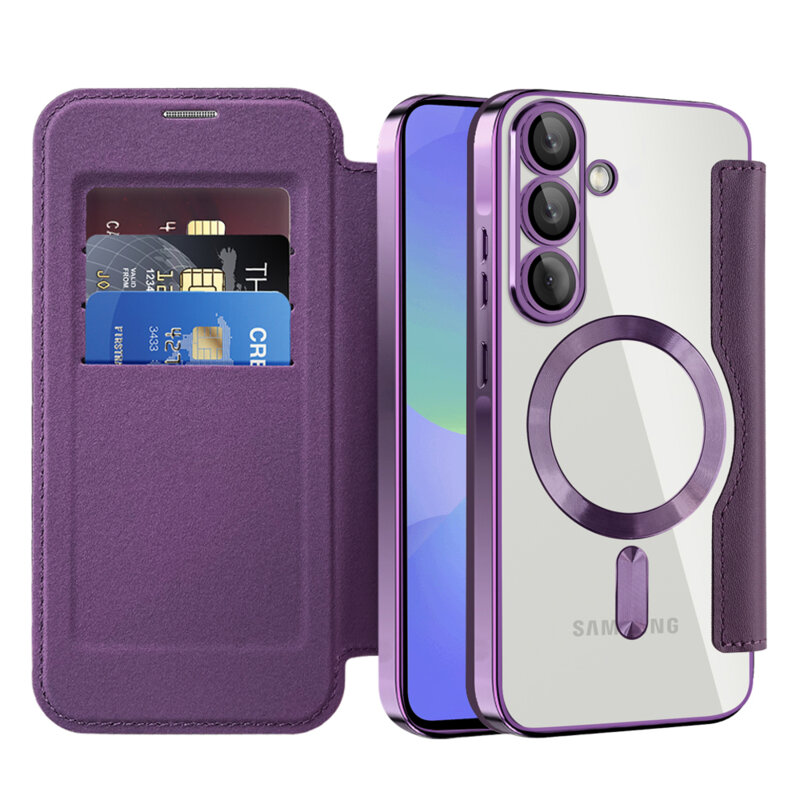Husa Samsung Galaxy A36 5G Techsuit SmartMag Book Case, mov