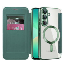 Husa Samsung Galaxy A26 5G Techsuit SmartMag Book Case, verde