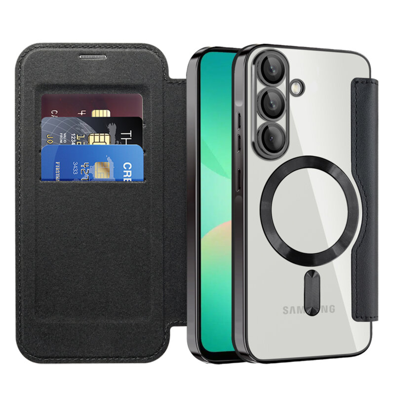 Husa Samsung Galaxy A26 5G Techsuit SmartMag Book Case, negru