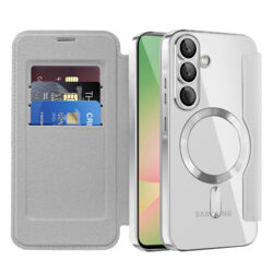 Husa Samsung Galaxy A56 5G Techsuit SmartMag Book Case, gri