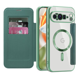 Husa Google Pixel 10 Pro XL Techsuit SmartMag Book Case, verde