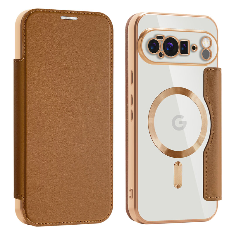 Husa Google Pixel 10 Pro XL Techsuit SmartMag Book Case, maro