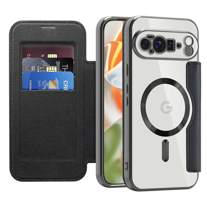 Husa Google Pixel 10 Pro XL Techsuit SmartMag Book Case, negru