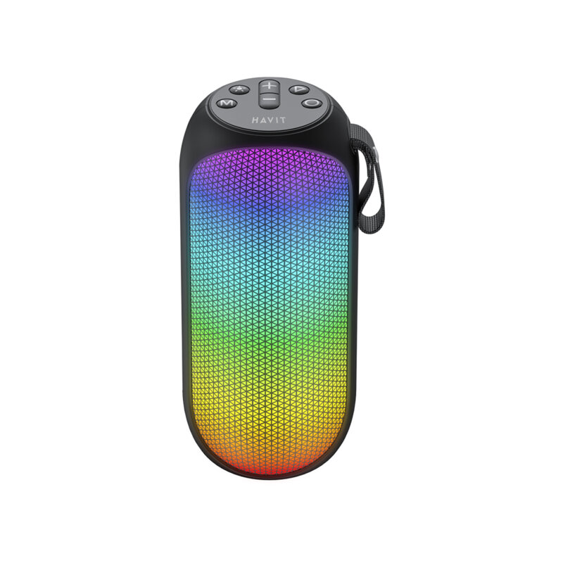 Boxa portabila Bluetooth cu lumini RGB Havit, SK808BT, negru