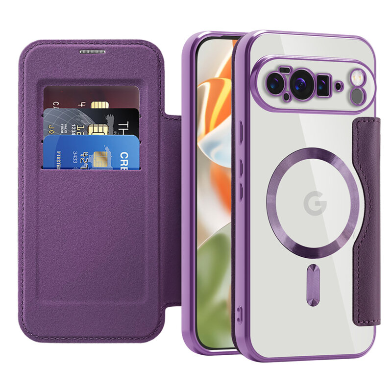 Husa Google Pixel 10 Pro XL Techsuit SmartMag Book Case, mov